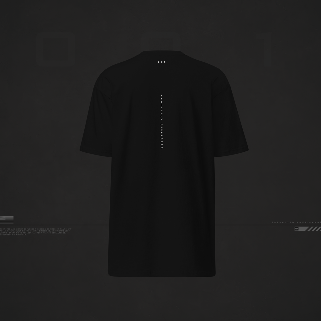 001 Black Heavyweight T-Shirt // Partially Disclosed